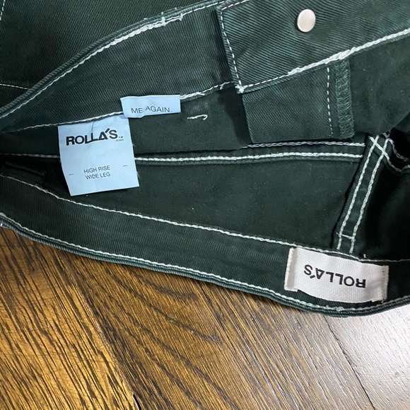 Rollas Green(Ivy) with White Stitching Sailor Jean - Picture 4 of 5